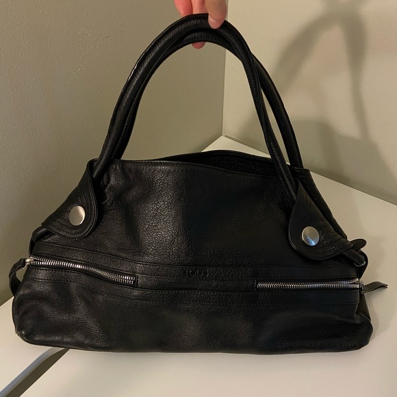 Tod’s Vintage Black Leather Shoulder hand Bag - Picture 2 of 6
